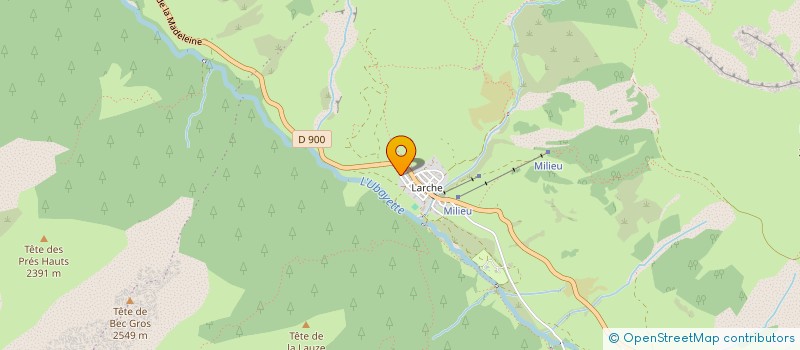 localisation de l'entreprise MADAME MARIE-THERESE CINQUIN  SAINT PAUL SUR UBAYE