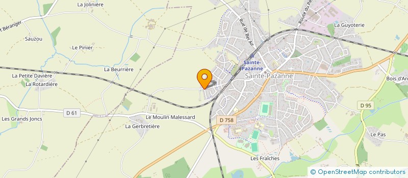 localisation de l'entreprise MADAME MARIE THERESE CLAVIER à SAINTE-PAZANNE