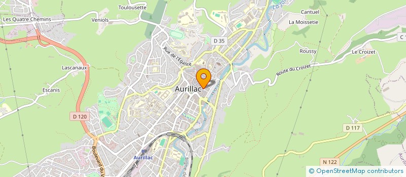 localisation de l'entreprise MADAME MARIE-THERESE CLUSE à AURILLAC