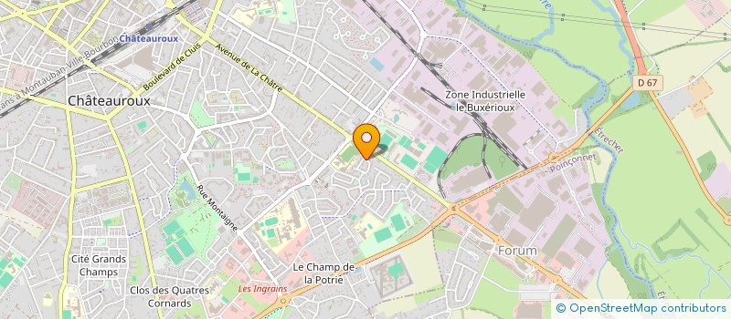 localisation de l'entreprise MADAME MARIE THERESE COQUELET à CHATEAUROUX