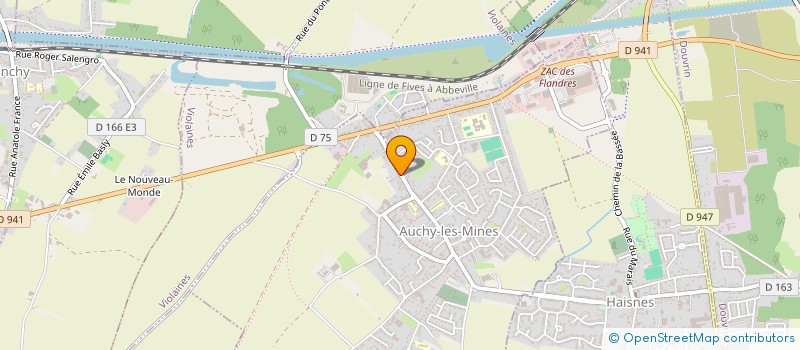 localisation de l'entreprise MADAME MARIE-THERESE CORDIER  AUCHY-LES-MINES