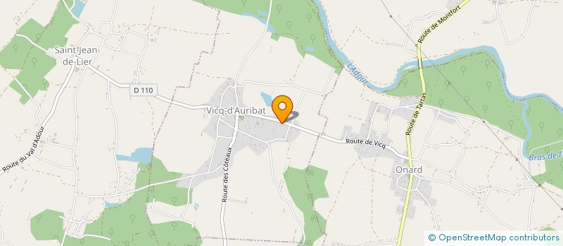 localisation de l'entreprise MADAME MARIE THERESE CORDONNIER  VICQ-D'AURIBAT