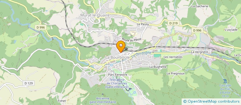 localisation de l'entreprise MADAME MARIE-THERESE COURTADON  LA BOURBOULE