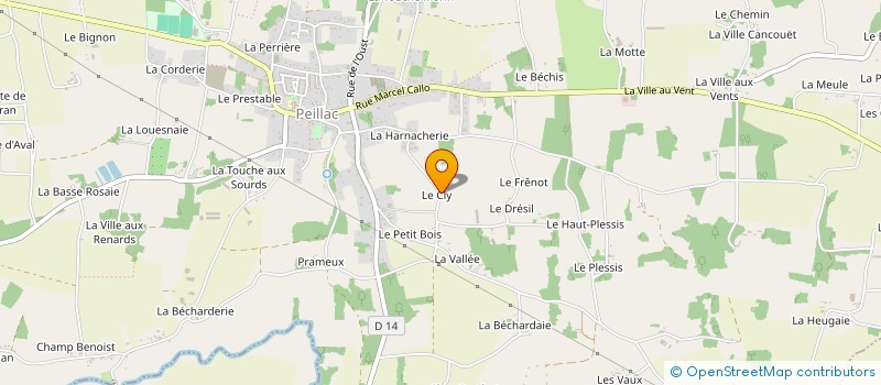 localisation de l'entreprise MADAME MARIE-THERESE DANET à PEILLAC
