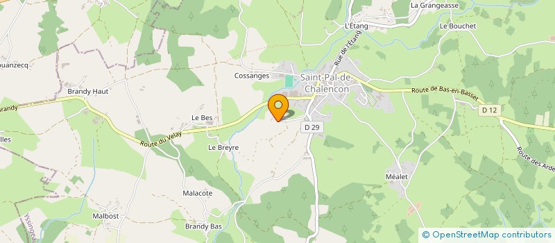 localisation de l'entreprise MADAME MARIE-THERESE DAURAT  JULLIANGES