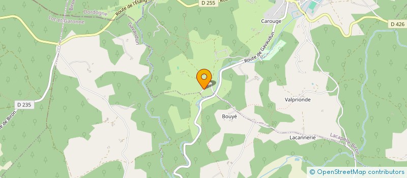 localisation de l'entreprise MADAME MARIE-THERESE DELAYRE  LACAPELLE-BIRON