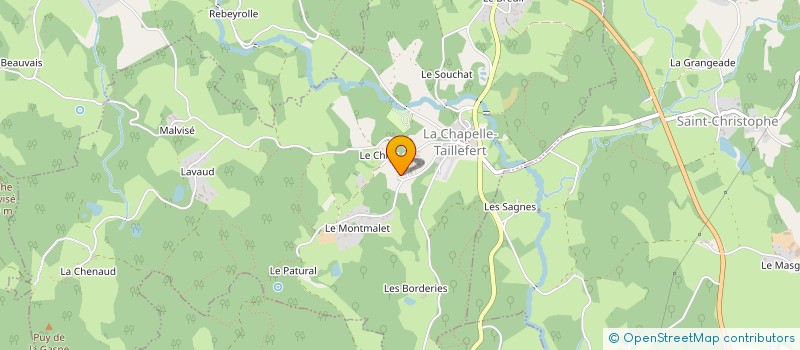 localisation de l'entreprise MADAME MARIE THERESE DELGADO à LA CHAPELLE-TAILLEFERT