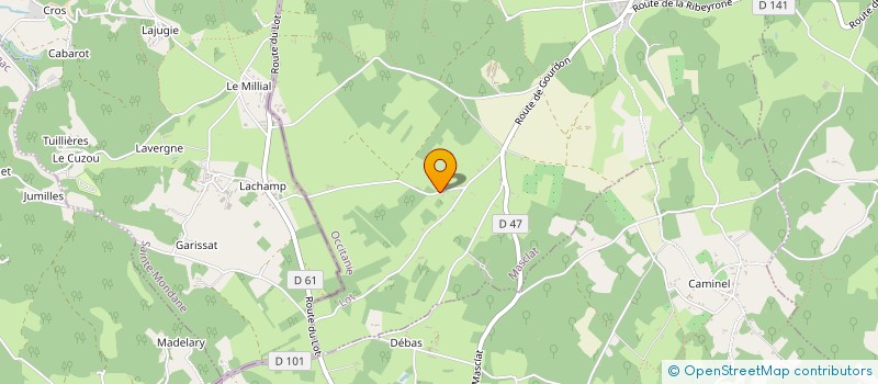 localisation de l'entreprise MADAME MARIE-THERESE DELPECH  MASCLAT