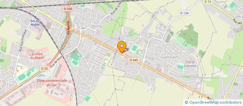 localisation de l'entreprise MADAME MARIE-THERESE DEPASSE  GUESNAIN