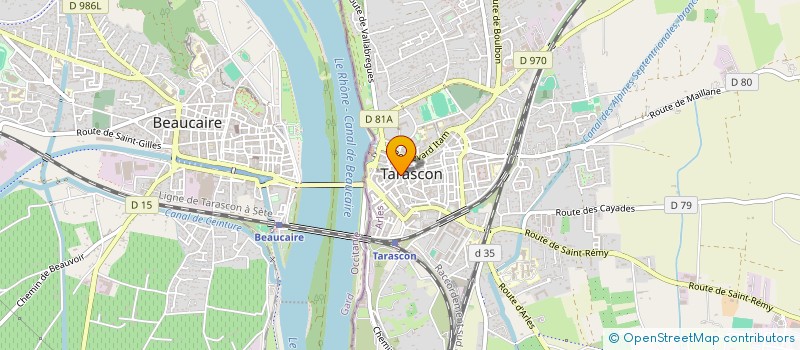 localisation de l'entreprise MADAME MARIE-THERESE ENJOLRAS  TARASCON