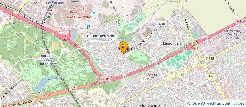 localisation de l'entreprise MADAME MARIE-THERESE EVERAERT à VILLEPINTE