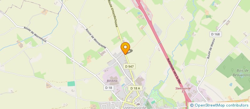 localisation de l'entreprise MADAME MARIE-THERESE FIERS  STEENVOORDE