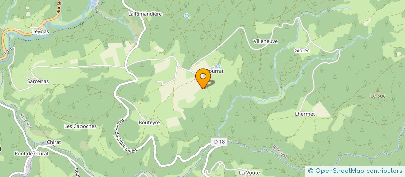 localisation de l'entreprise MADAME MARIE-THERESE FIEUTELOT  RIOTORD