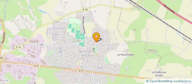 localisation de l'entreprise MADAME MARIE-THERESE FRANCOIS  BONCHAMP-LES-LAVAL