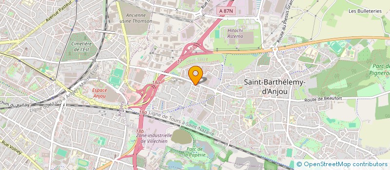 localisation de l'entreprise MADAME MARIE THERESE FROMAGEAU  SAINT-BARTHELEMY-D'ANJOU