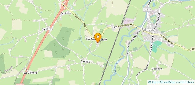 localisation de l'entreprise MADAME MARIE THERESE FUET  PALINGES