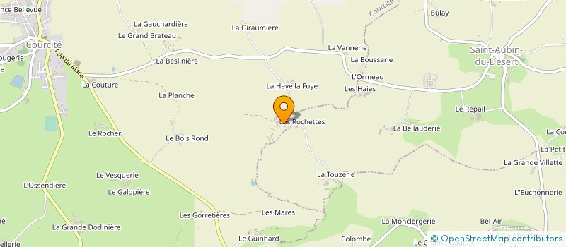 localisation de l'entreprise MADAME MARIE-THERESE GAGNEUX  COURCITE