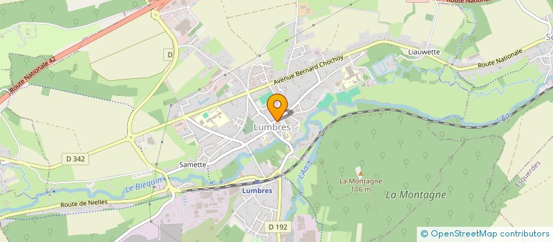 localisation de l'entreprise MADAME MARIE-THERESE GALLET  LUMBRES