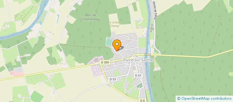 localisation de l'entreprise MADAME MARIE-THERESE GAULT  SABLE SUR SARTHE