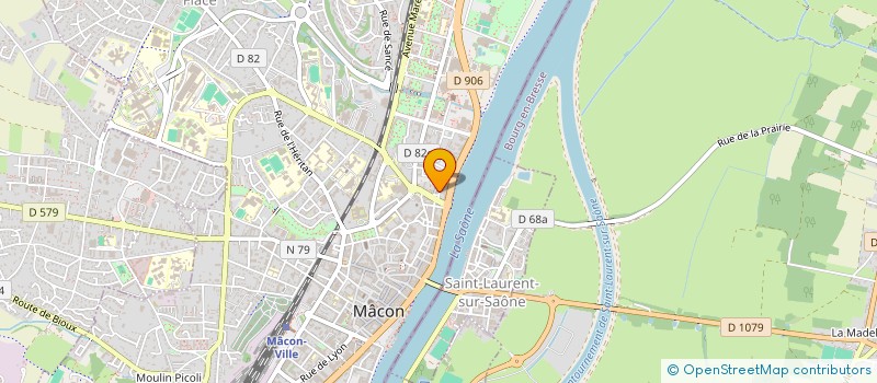 localisation de l'entreprise MADAME MARIE-THERESE GIROUX  MACON