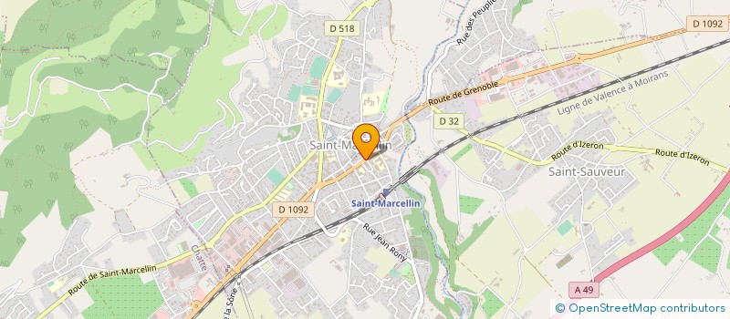 localisation de l'entreprise MADAME MARIE-THERESE GLENAT à SAINT-MARCELLIN