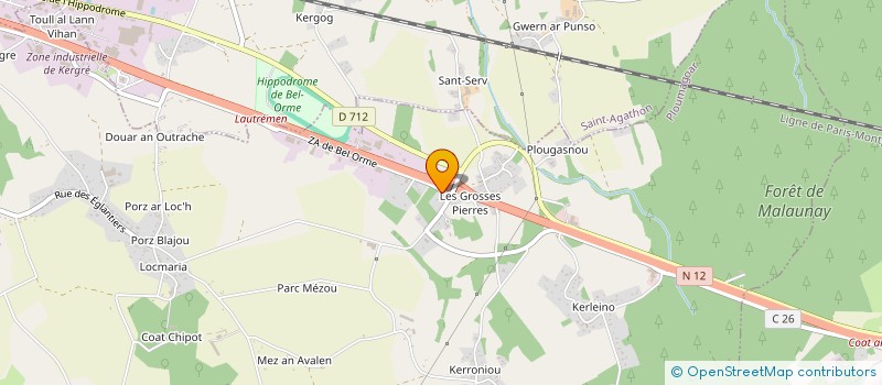 localisation de l'entreprise MADAME MARIE-THERESE GOUDIGAN  PLOUMAGOAR