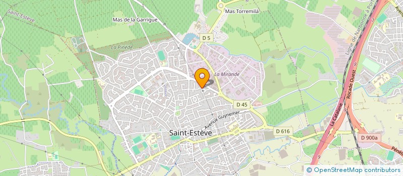 localisation de l'entreprise MADAME MARIE THERESE GRAU à SAINT-ESTEVE