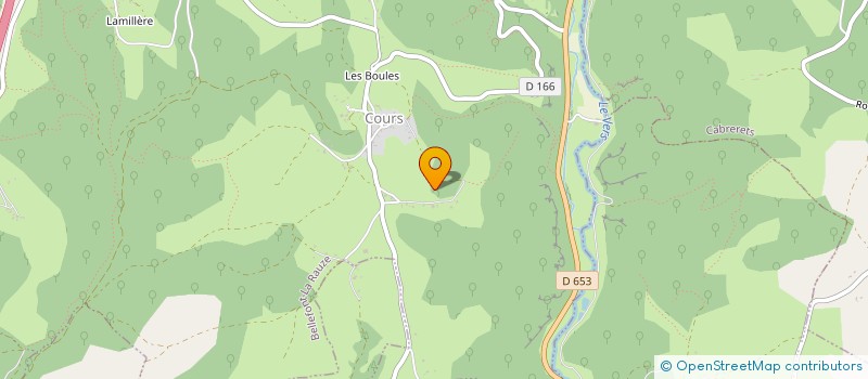 localisation de l'entreprise MADAME MARIE THERESE GROUSSET  BELLEFONT-LA RAUZE