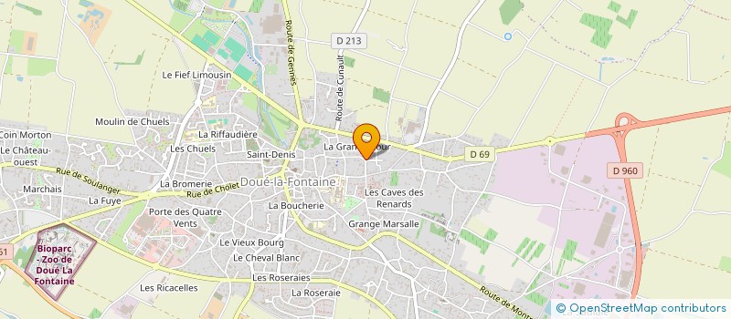 localisation de l'entreprise MADAME MARIE THERESE HAUTBOIS  DOUE-EN-ANJOU