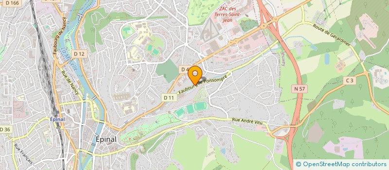 localisation de l'entreprise MADAME MARIE-THERESE HAUWY  EPINAL