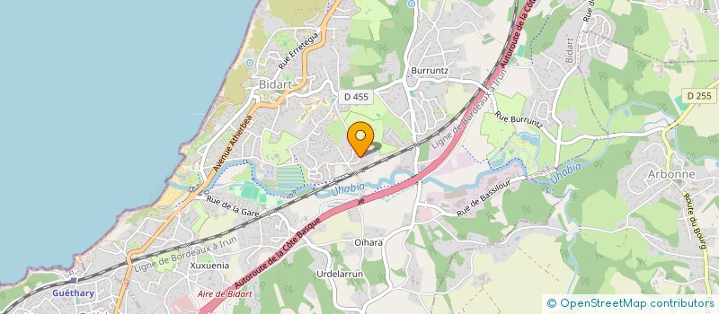 localisation de l'entreprise MADAME MARIE-THERESE HIRIART  ARBONNE