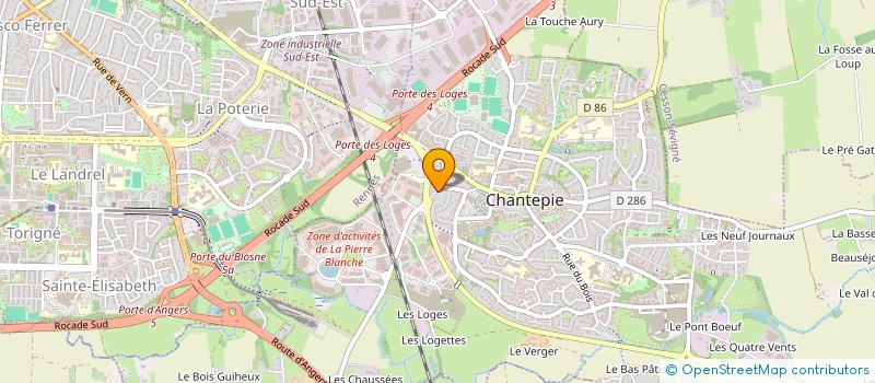 localisation de l'entreprise MADAME MARIE-THERESE HOUILLER  CHANTEPIE