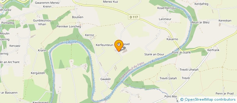 localisation de l'entreprise MADAME MARIE-THERESE INIZAN à CHATEAUNEUF-DU-FAOU