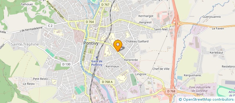 localisation de l'entreprise MADAME MARIE-THERESE JEGOUREL  PONTIVY