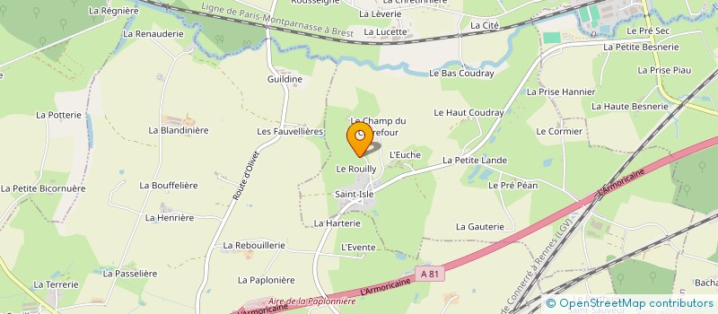 localisation de l'entreprise MADAME MARIE-THERESE JOLLIVET  LE GENEST-SAINT-ISLE