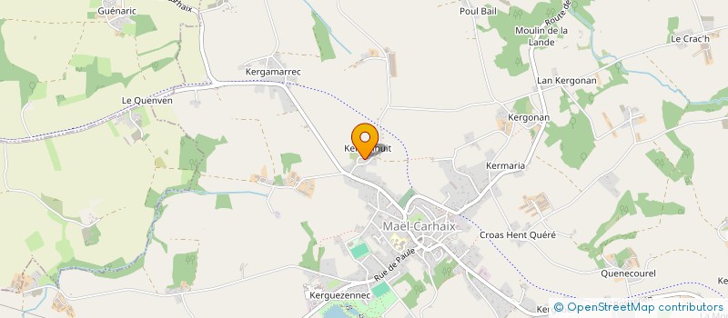 localisation de l'entreprise MADAME MARIE-THERESE JOSSELIN  MAEL-CARHAIX