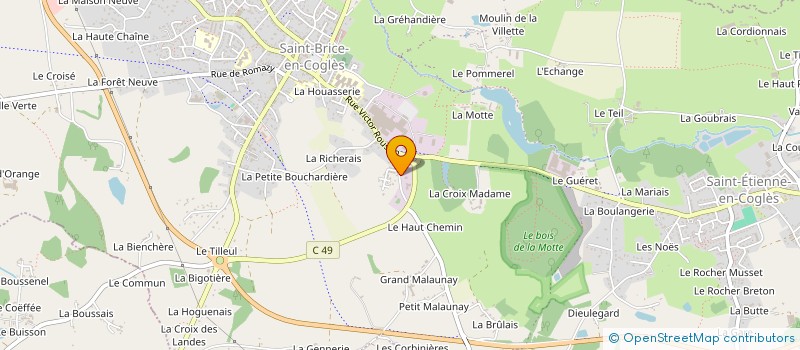 localisation de l'entreprise MADAME MARIE-THERESE JOSSET  MAEN ROCH