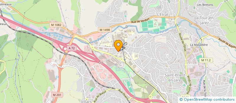 localisation de l'entreprise MADAME MARIE THERESE KOUESSAN  SAINT-PRIEST-EN-JAREZ