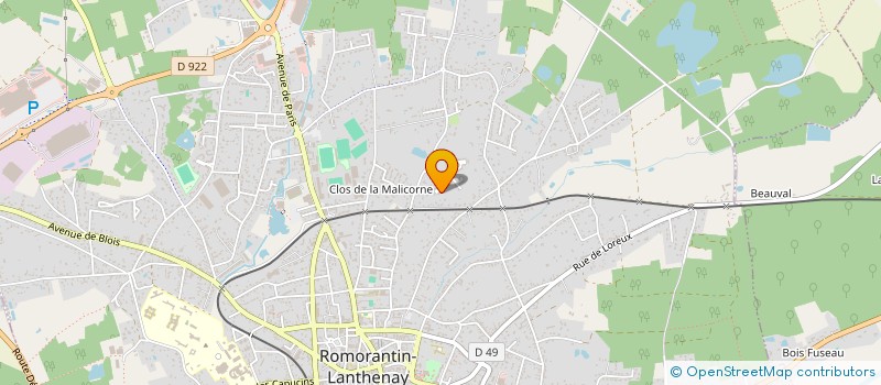 localisation de l'entreprise MADAME MARIE-THERESE LACORD  ROMORANTIN-LANTHENAY