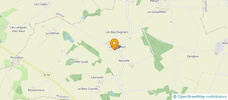 localisation de l'entreprise MADAME MARIE THERESE LAMOUR  PLUMIEUX