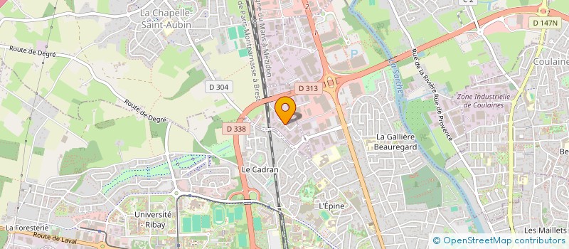 localisation de l'entreprise MADAME MARIE-THERESE LAMY  LE MANS