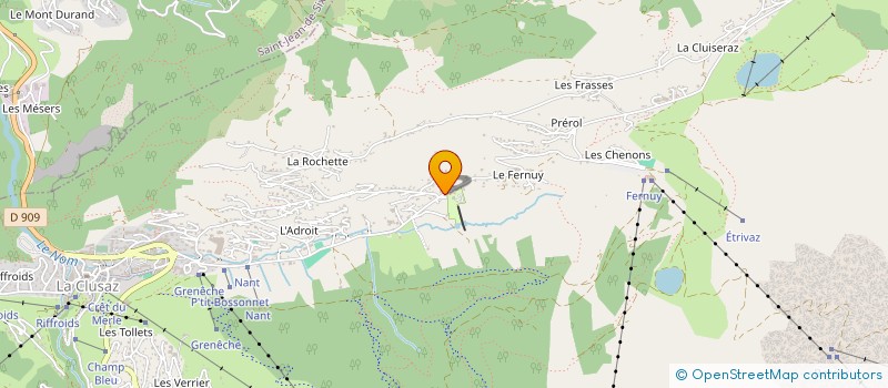 localisation de l'entreprise MADAME MARIE-THERESE LANSARD à LA CLUSAZ