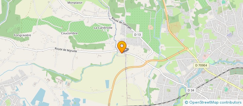 localisation de l'entreprise MADAME MARIE THERESE LAVAUD  PRIGONRIEUX