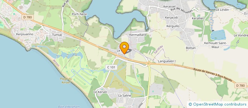 localisation de l'entreprise MADAME MARIE-THERESE LAYEC  SAINT-GILDAS-DE-RHUYS