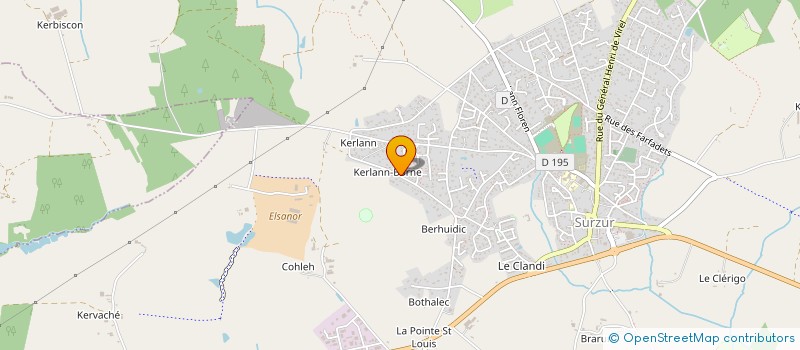 localisation de l'entreprise MADAME MARIE-THERESE LE GAL  SURZUR