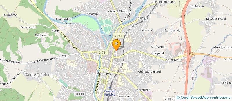 localisation de l'entreprise MADAME MARIE-THERESE LE MOUELLIC  PONTIVY