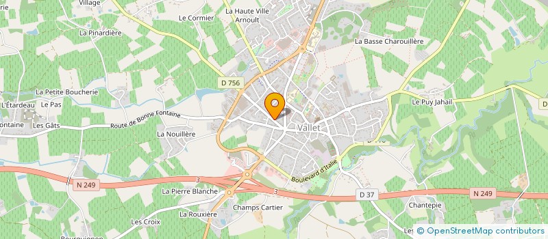 localisation de l'entreprise MADAME MARIE-THERESE LEBAS à VALLET