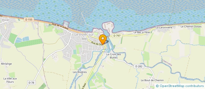 localisation de l'entreprise MADAME MARIE-THERESE LECHARPENTIER à LE VIVIER-SUR-MER