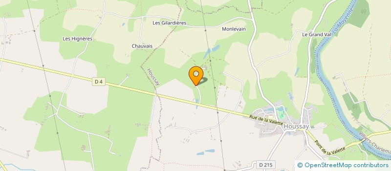 localisation de l'entreprise MADAME MARIE-THERESE LEFEVRE  QUELAINES-SAINT-GAULT