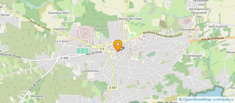 localisation de l'entreprise MADAME MARIE-THERESE LEITAO  CROZON